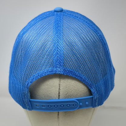 Otto Young Life Trucker Hat Blue One Size Mesh Snapback Patch Rope Detail