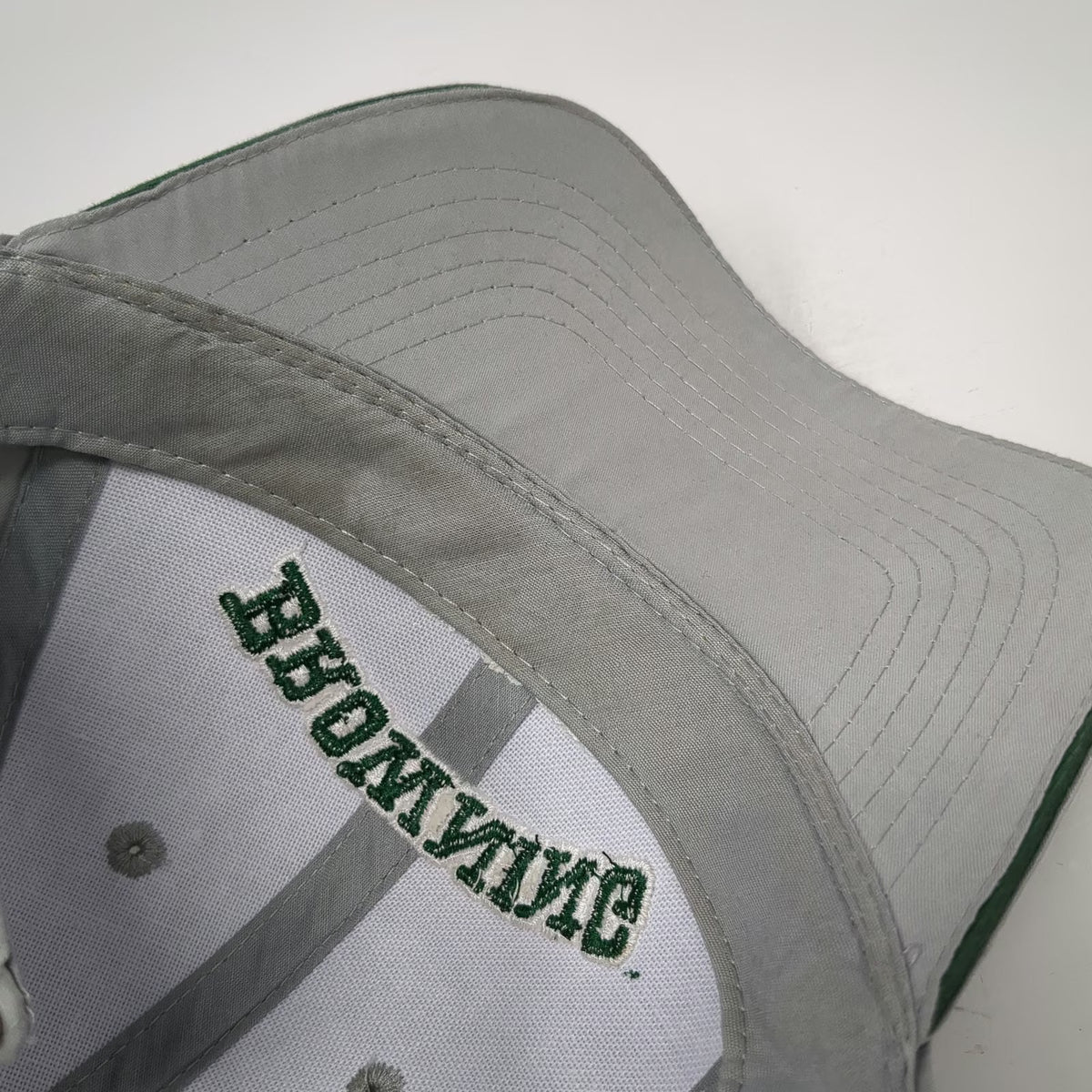 Browning Baseball Cap Gray One Size Buckmark Logo Embroidered Adjustable Strap