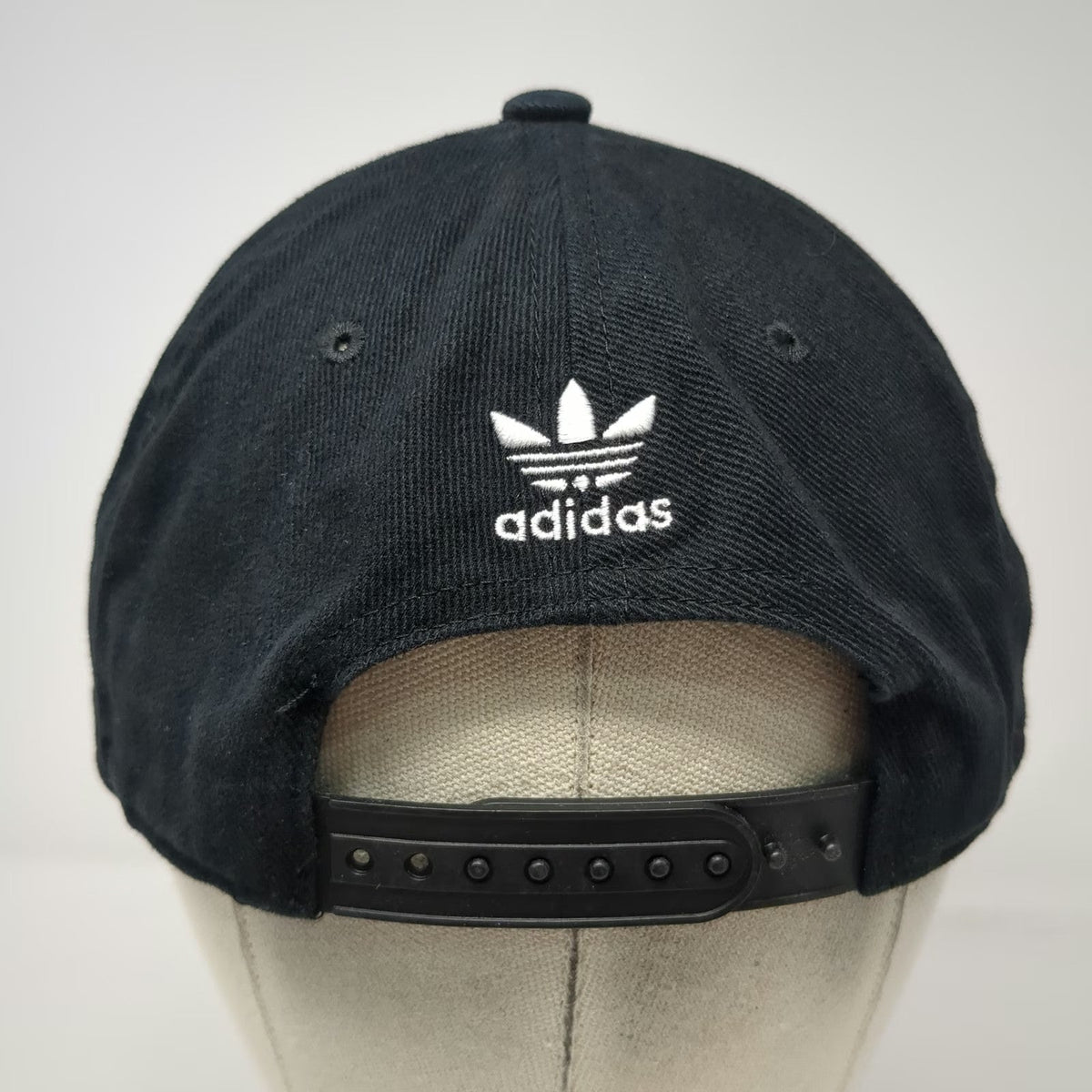 Adidas Snapback Black One Size Trefoil Logo Embroidered 6 Panel Sportswear Hat
