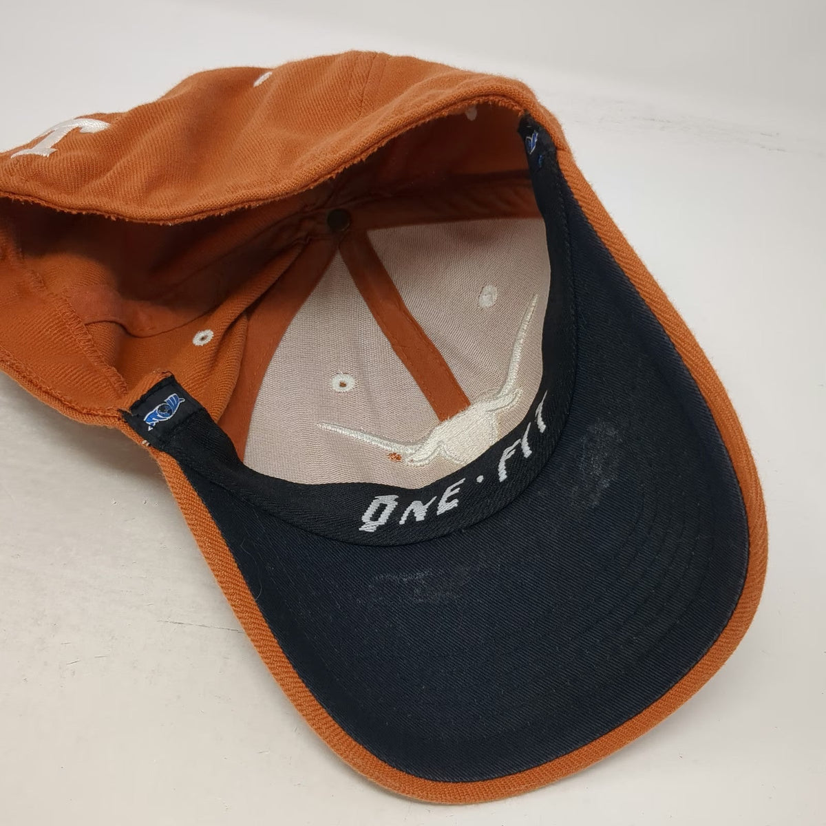 Texas Longhorns NCAA Top of the World Cap Brown One Size Stretch Fit Hat Logo