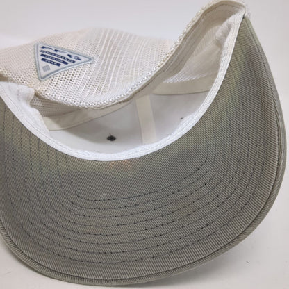 Columbia PFG Gray XL Baseball Cap Fish American Mesh Stretch Fit Hat Outdoor