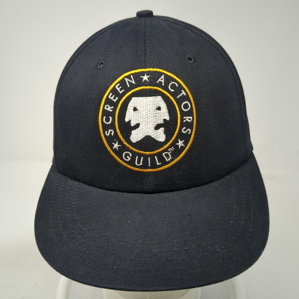 Unionwear Screen Actors Guild Hat Black Baseball Cap One Size Made In USA Logo