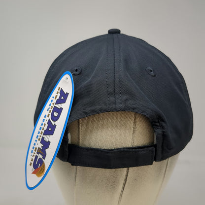 Adams Baseball Cap Gray One Size Prime Controls Logo Performance Polyester Hat
