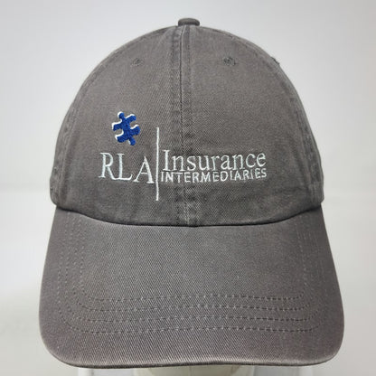 Cap America Baseball Cap Gray One Size RLA Insurance Slideback Adjustable hat