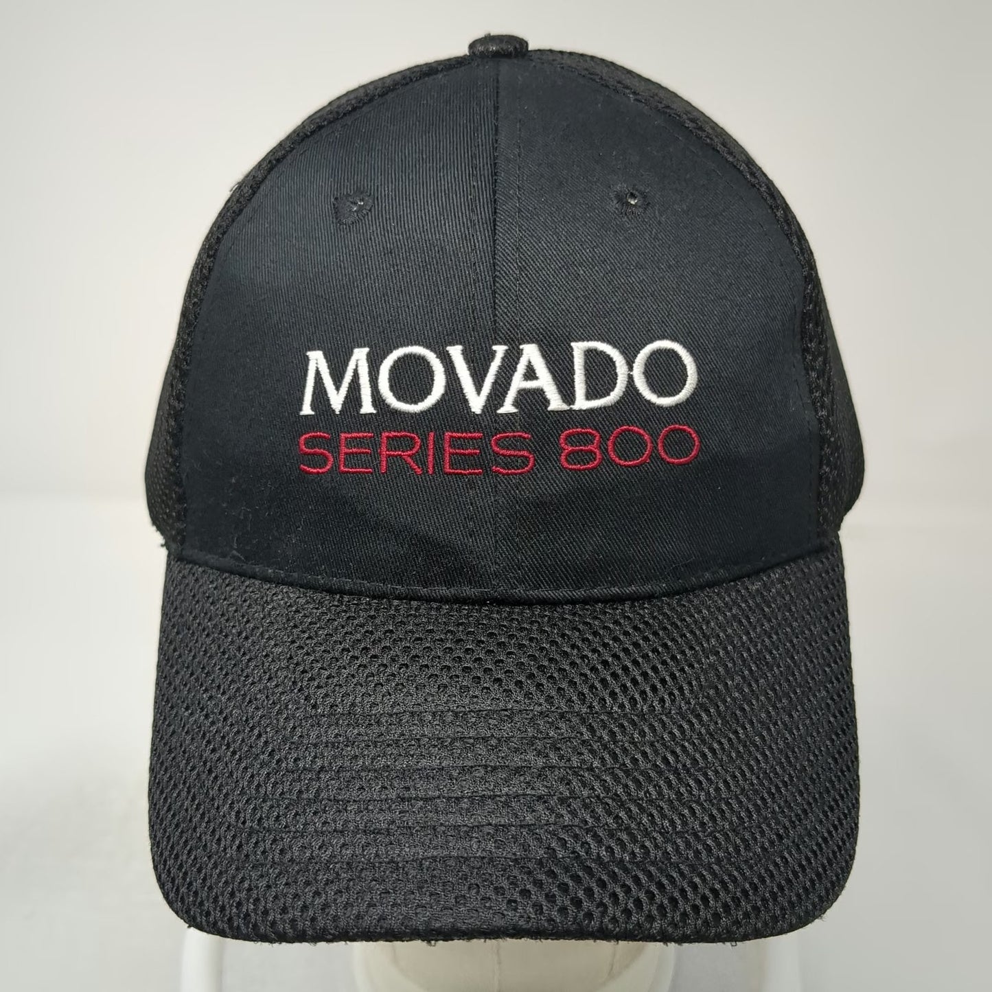 Movado Series 800 Limited Edition Baseball Cap Black One Size Strapback Hat Mesh