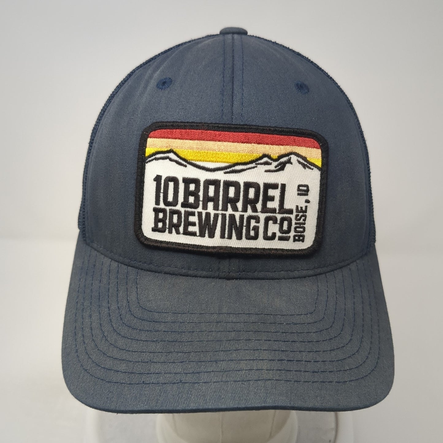 10Barrel Brewing CO Boise ID Trucker Hat Blue OS Adjustable Mesh Back Yupoong