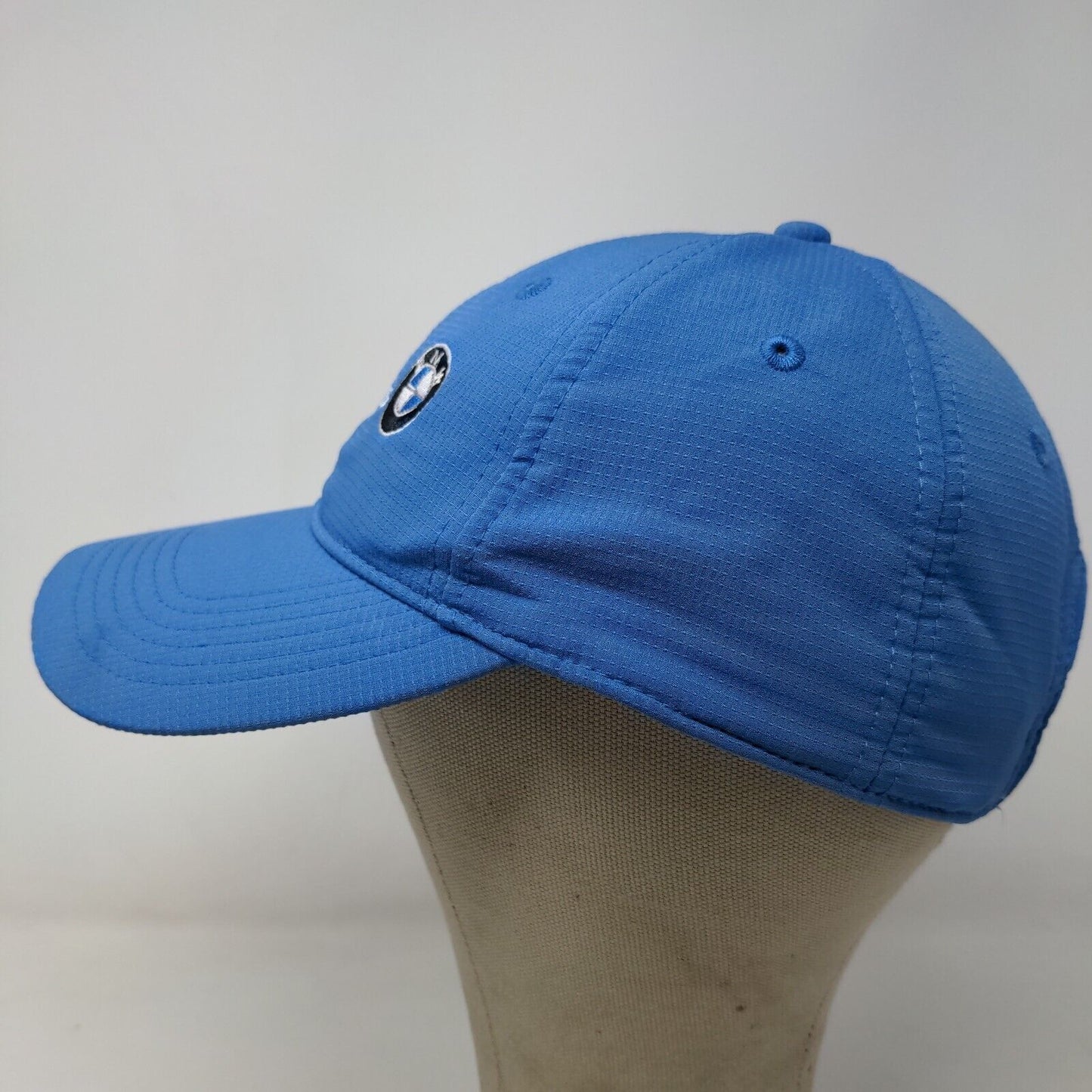 Ahead Men's Strapback Hat Blue Embroidered Crooked Stick BMW Championship Logo