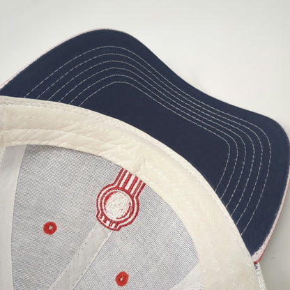 Kenworth Baseball Cap Blue White Red One Size Mesh Back Logo Strapback Truck Hat