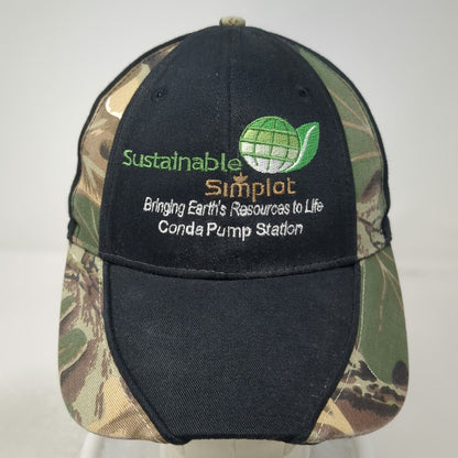 OTTO Baseball Cap Black One Size Simplot Sustainable Conda Pump Station Camo Hat