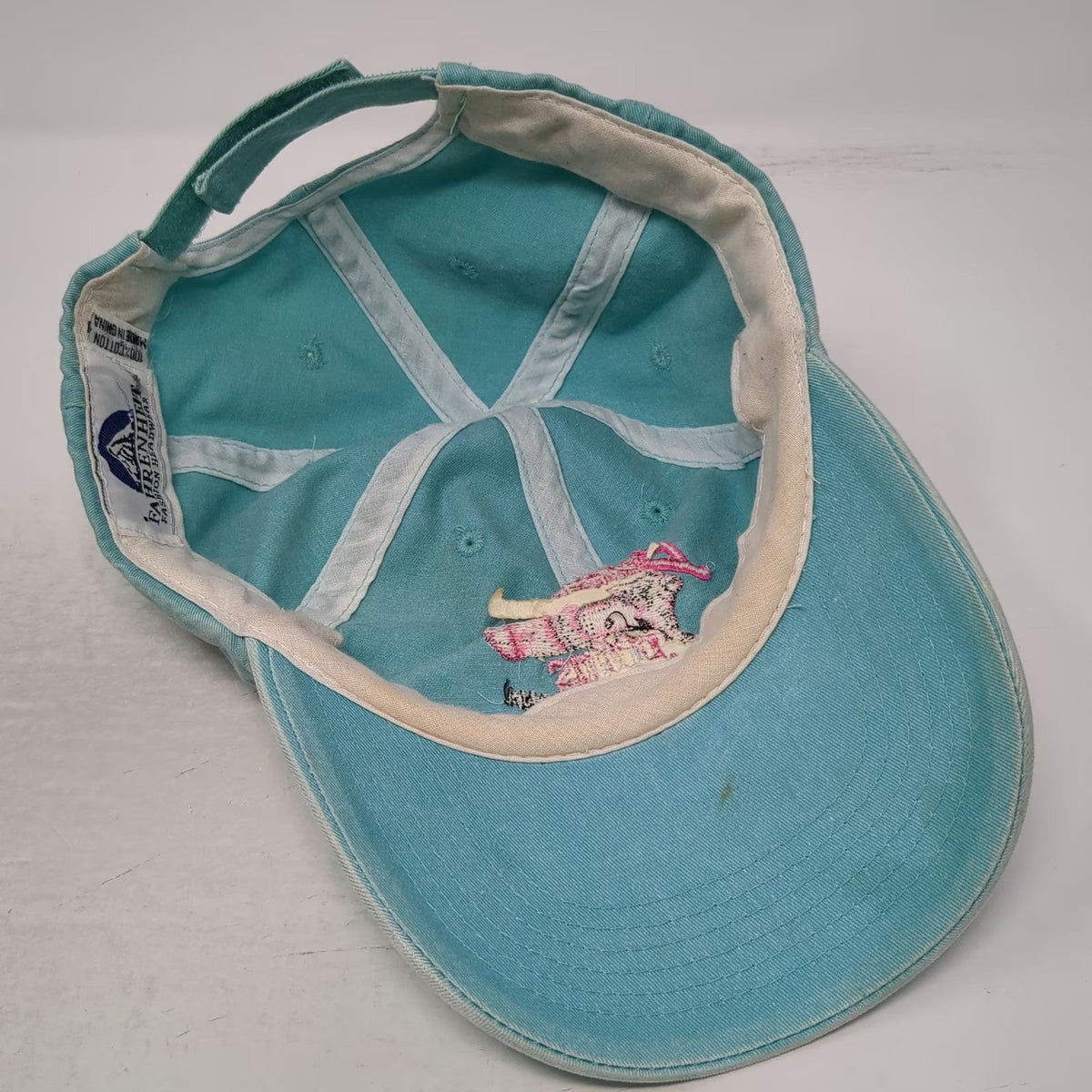 Fahrenheit Baseball Cap Blue One Size Bearcreek Downs Montana Pig Racing Hat