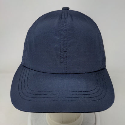 Unbranded Strapback Hat Ponytail Blue 58cm Adjustable Solid Blank