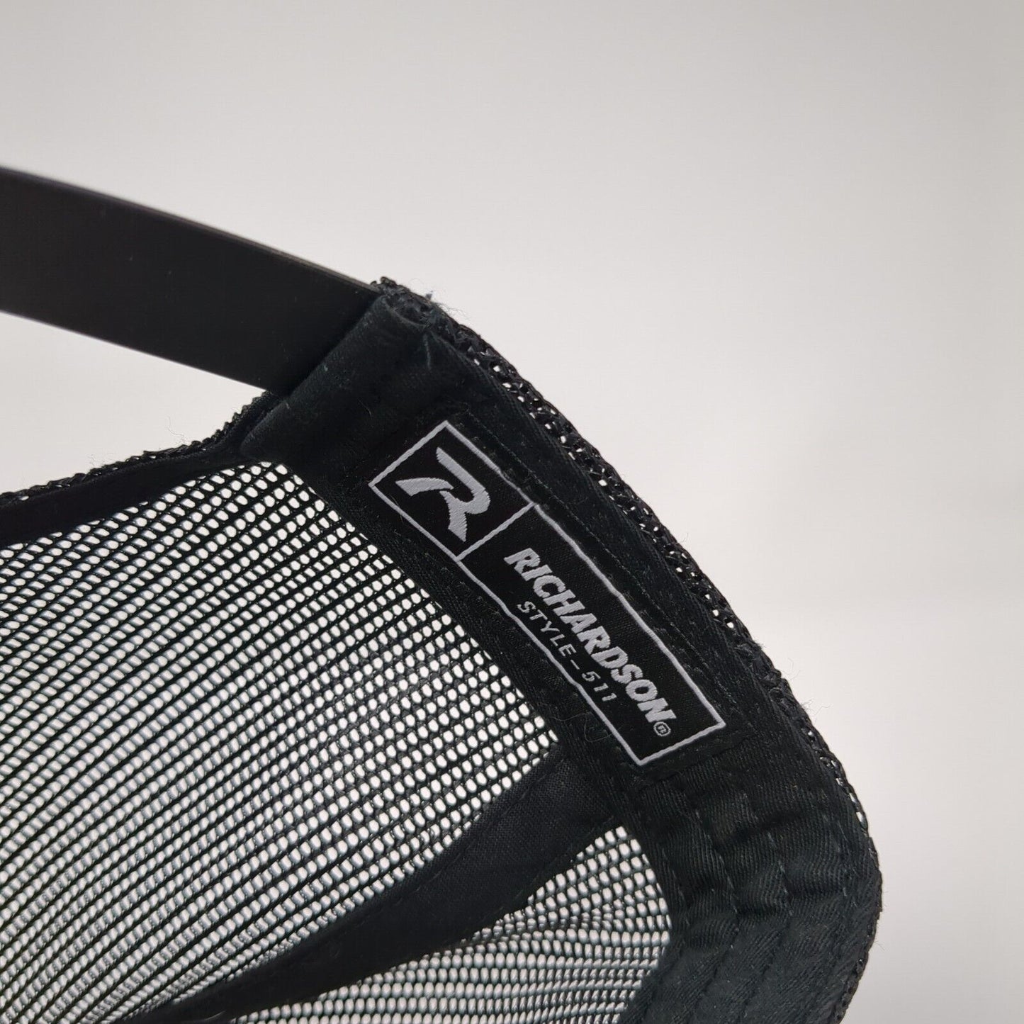 Tonaquint Leather Patch Snapback Trucker Hat Gray One Size Mesh Back