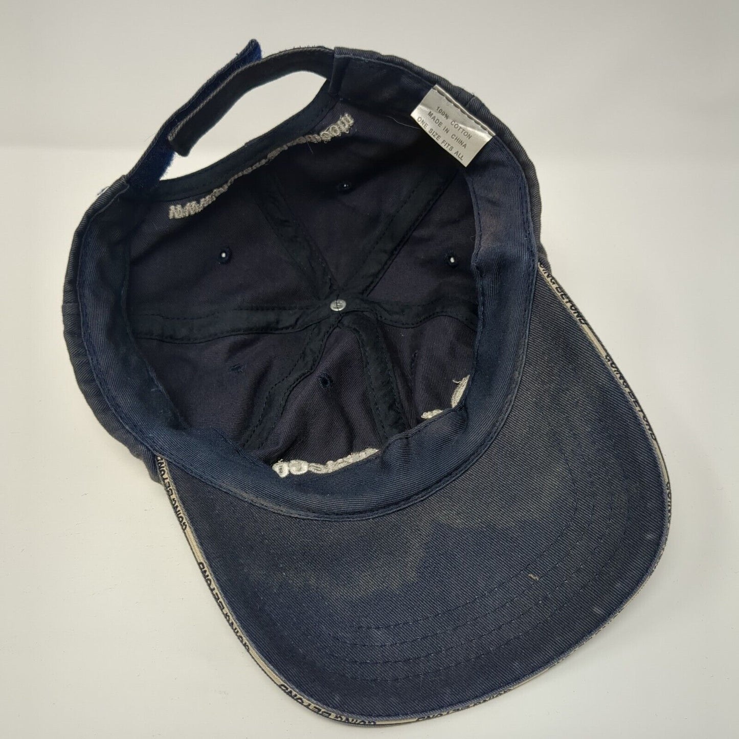 Pioneer Title Co. Going Beyond Strapback Hat Blue One Size Adjustable