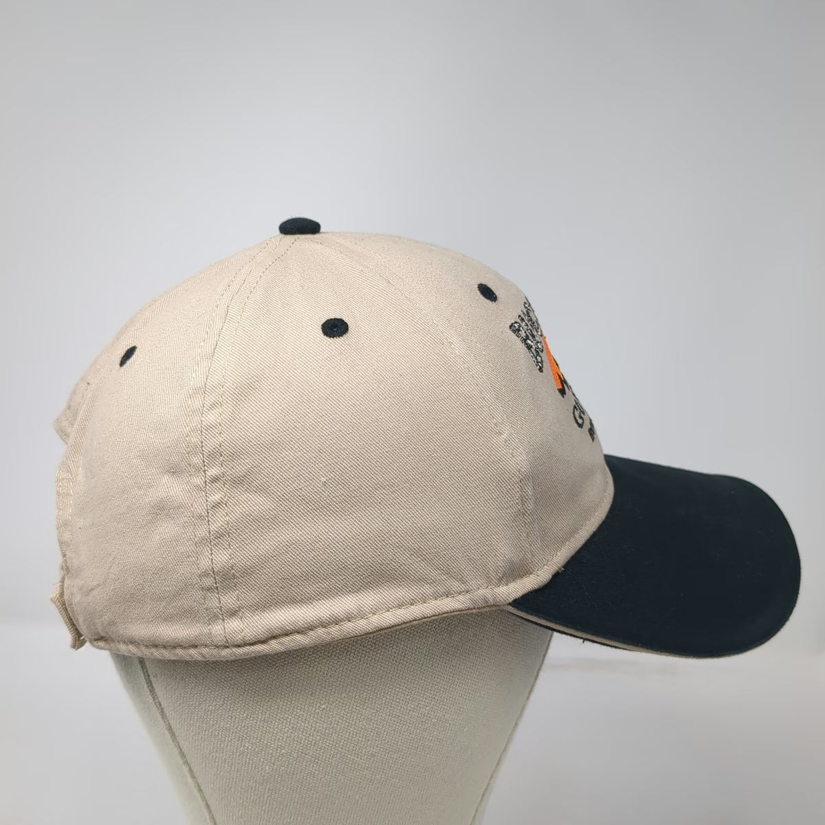 Otto Baseball Cap Beige Black One Size Buckhorn Gun Shop Boise ID Deer Hat