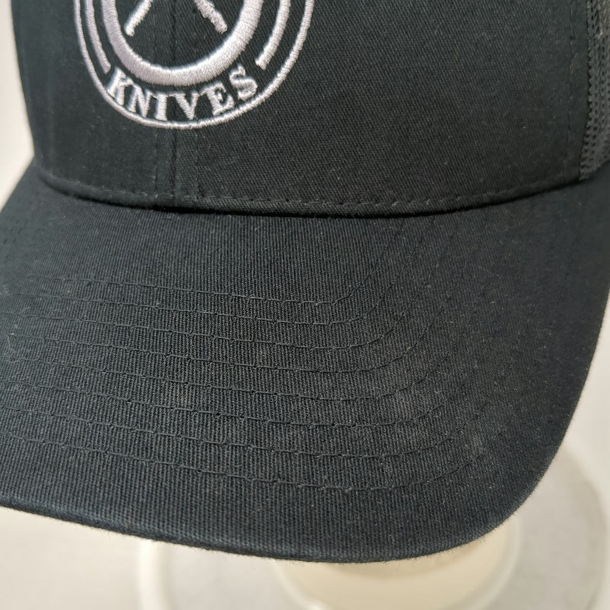 Yupoong Trucker Hat Black One Size Northwest Knives Mesh Snapback Logo Work Cap