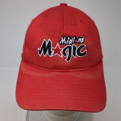 Midland Magic Strapback Hat Red One Size Adjustable 6 Panel Sportsman