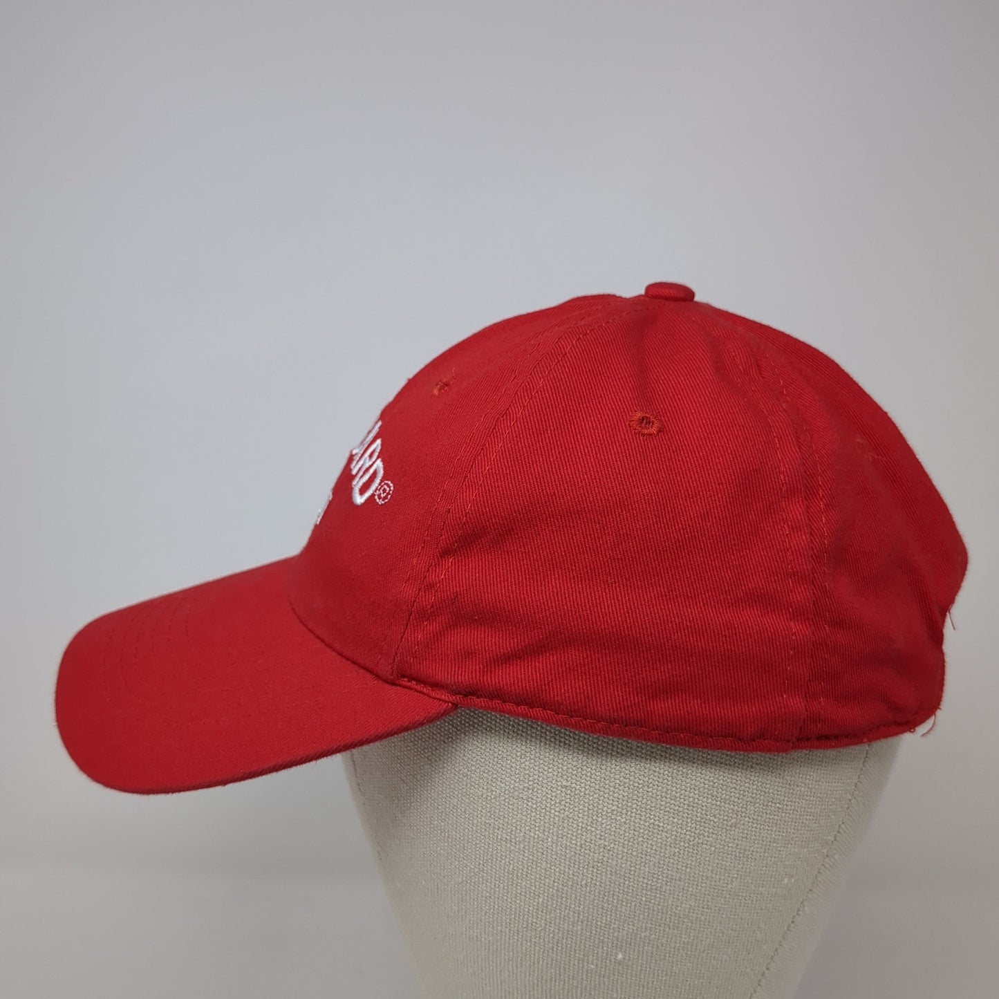 Lifeguard Slideback Baseball Cap Red One Size Adjustable Embroidered 6 Panel