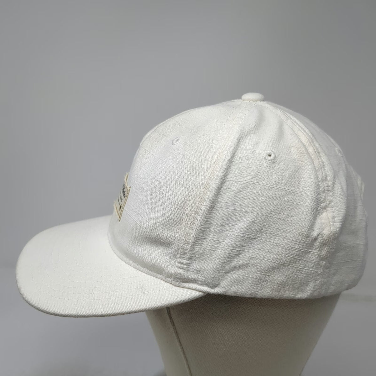 TravisMathew Social Club Hat White Snapback One Size Palm Tree Patch Logo Golf