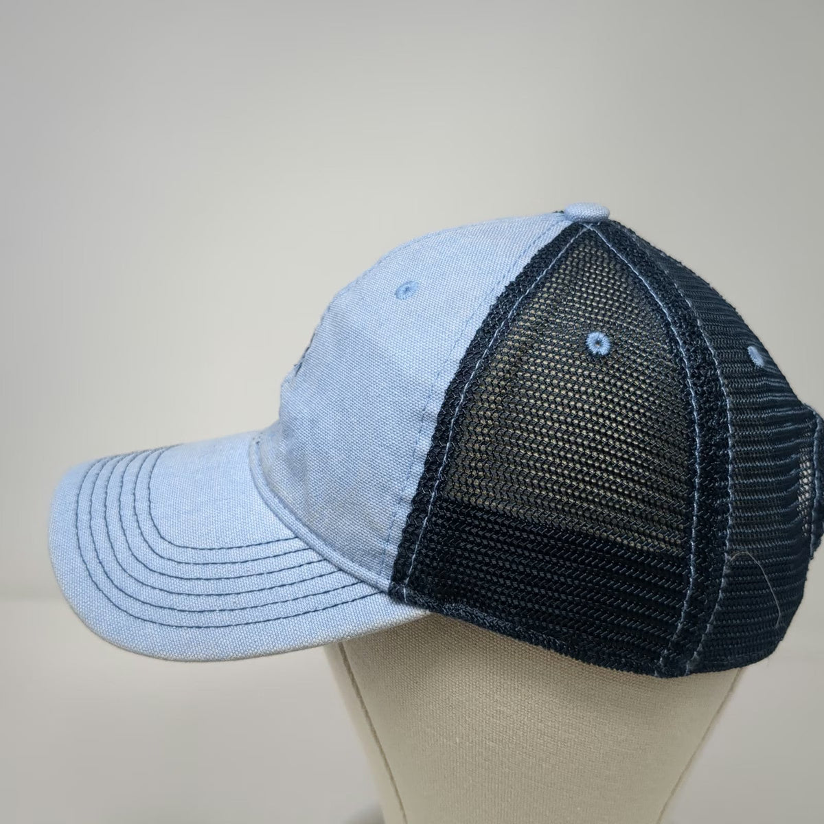 Legacy Trucker Hat Blue One Size Mesh Back Embroidered Crab Adjustable Snapback
