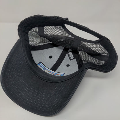 Patagonia P-6 Snapback Trucker Hat Black OSFA Mesh Back Solid Netplus