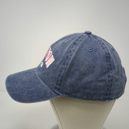Bay State Apparel Baseball Cap Blue Red White One Size Washed Cotton Boston Hat
