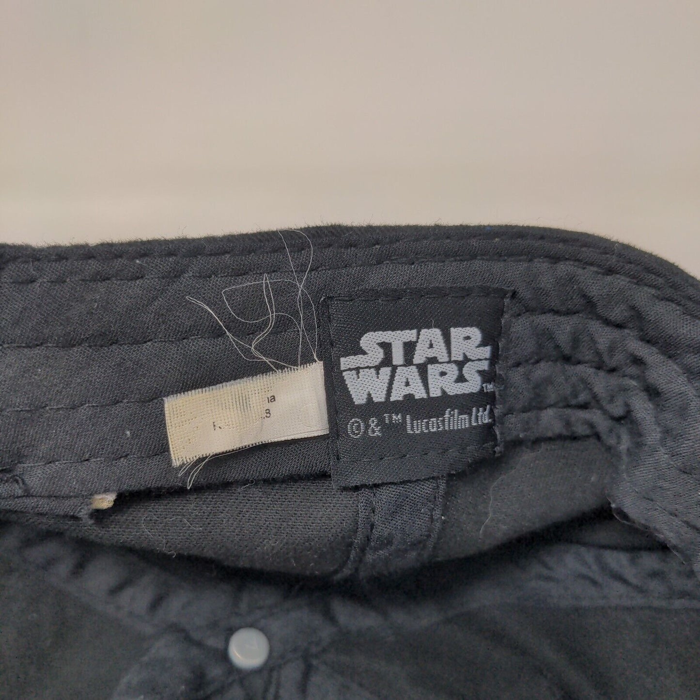 Star Wars Stormtrooper Slideback Hat Black One Size Embroidered 6 Panel