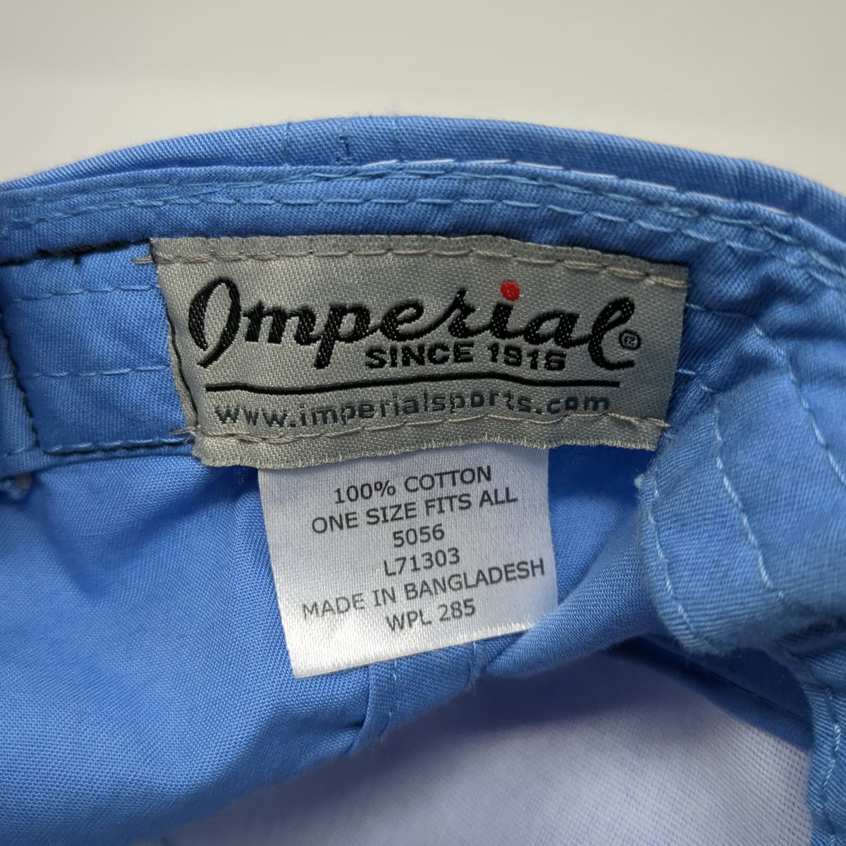 Imperial 5 Panel Blue Hat One Size Rope Cotton People Create Run Snapback