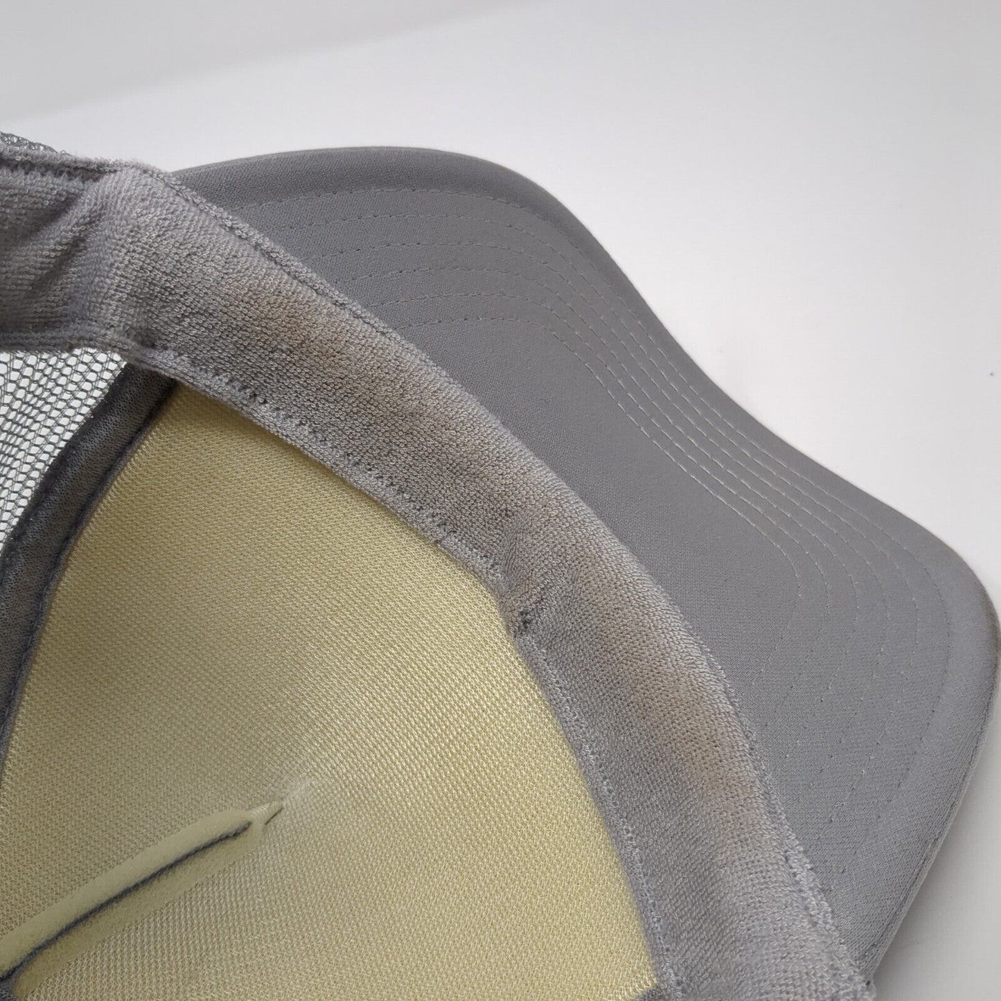 Lake Life Snapback Mesh Back Rope Trucker Hat Gray One Size Solid Otto