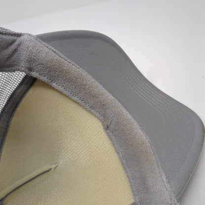 Lake Life Snapback Mesh Back Rope Trucker Hat Gray One Size Solid Otto