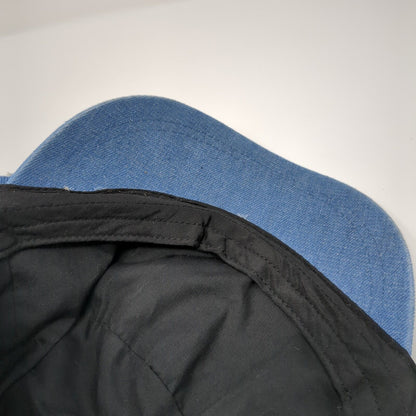 Unbranded Cadet Military Cap Blue One Size Stretch Distressed Denim Cotton