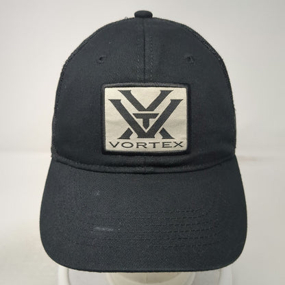 Vortex Trucker Hat Black One Size Mesh Back Snapback Logo Patch Optics Shooting