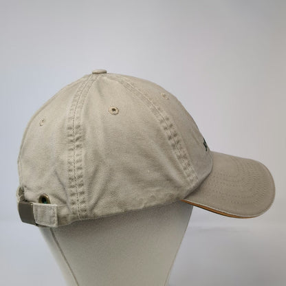 K-Products John Deere Baseball Cap Beige OSFM Hat Slideback Cotton Green Logo
