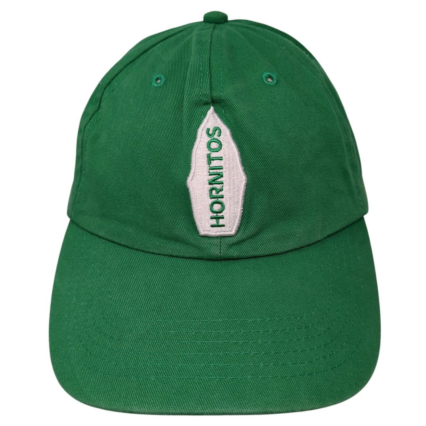 Hornitos Slideback Baseball Cap Green One Size Adjustable Embroidered Cotton