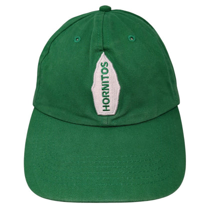 Hornitos Slideback Baseball Cap Green One Size Adjustable Embroidered Cotton