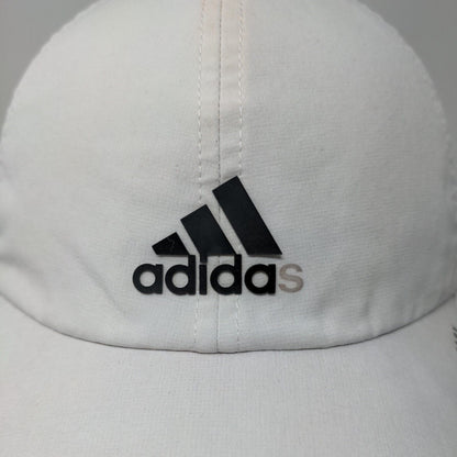 Adidas Aeroready Strapback Hat White One Size Adjustable Breathable Mesh