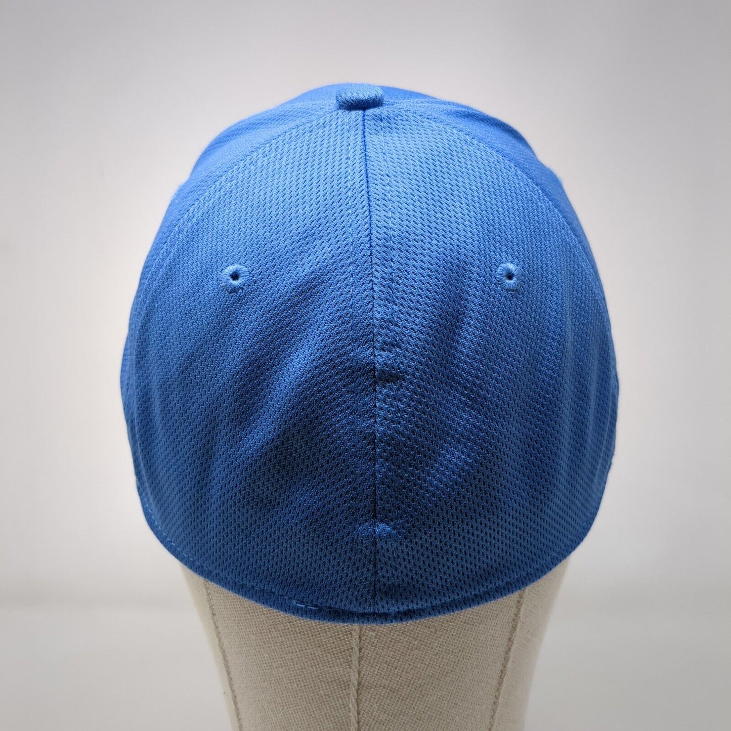 Athletic Works Fitted Hat Blue L-XL Solid Blank 6 Panel Vent Holes
