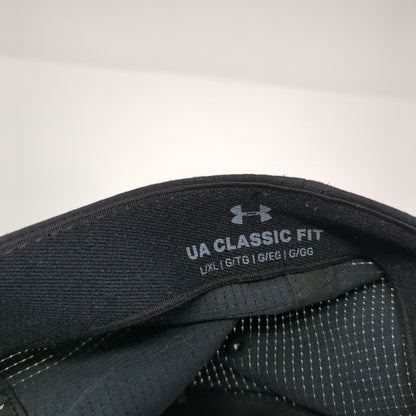 Under Armour Golf Fitted Hat Black L/XL Classic Fit Embroidered 6 Panel