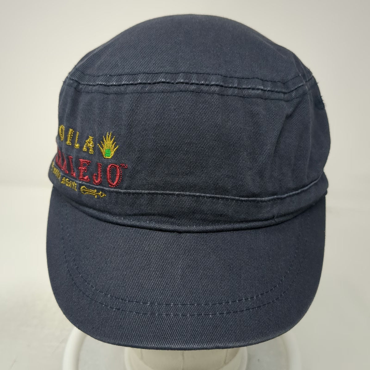 Tequila Corralejo Army Cap Blue One Size Strapback Cotton Agave Logo Promo Hat