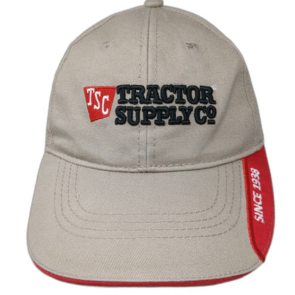 Tractor Supply Co Hat Baseball Cap Beige One Size Slideback Since 1938 Logo