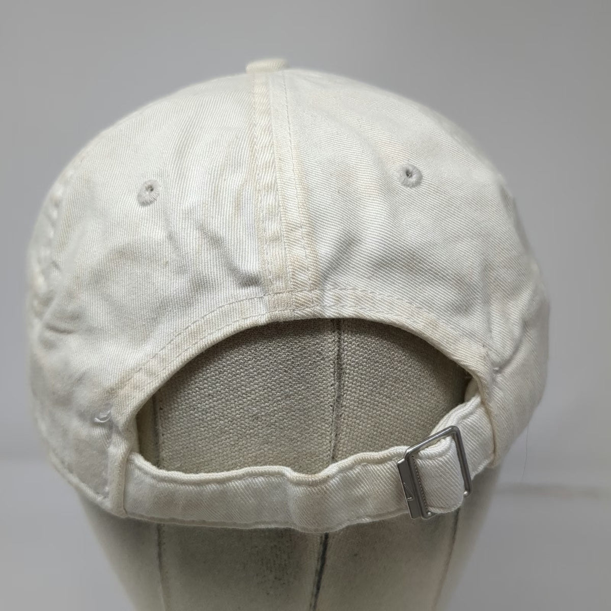 Nike Baseball Cap White One Size WWCC Warriors Embroidered Slideback Strap Hat