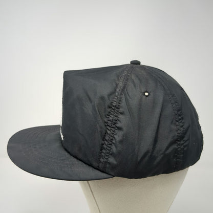 Ownco 5 Panel Black Hat One Size SMR Network Phone Graphic Snapback Made in USA