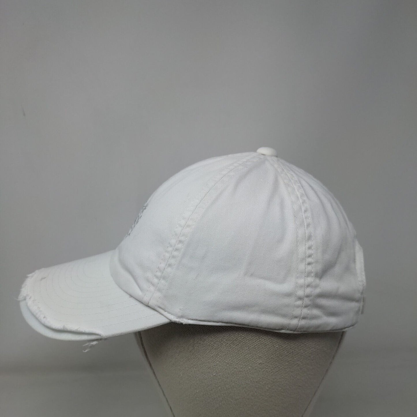 Old Navy Glitter Strapback Hat White S/M Adjustable Solid 6 Panel