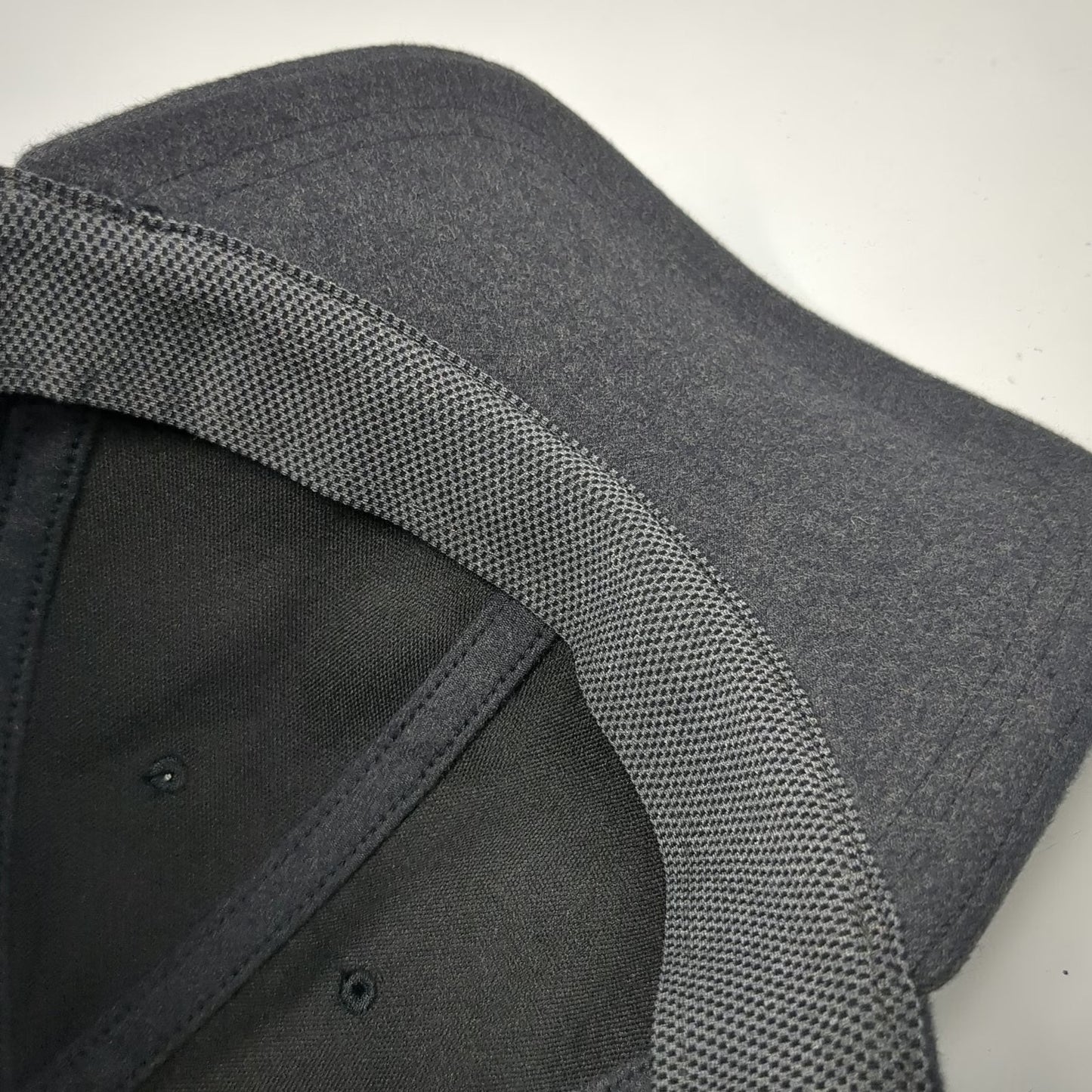 Lululemon Baseball Cap Gray One Size Wool Blend Slideback Hat Side Logo Textured