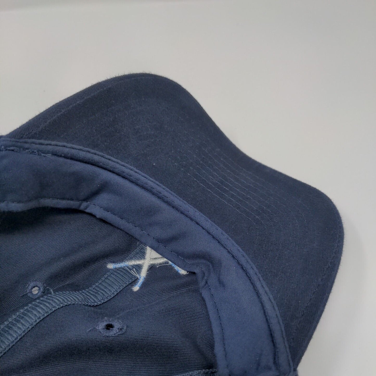 Ice Hockey Slideback Hat Blue OSFA Adjustable Embroidered 6 Panel Otto