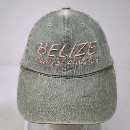 Belize Central America Hat Green Baseball Cap One Size Slideback Adjustable