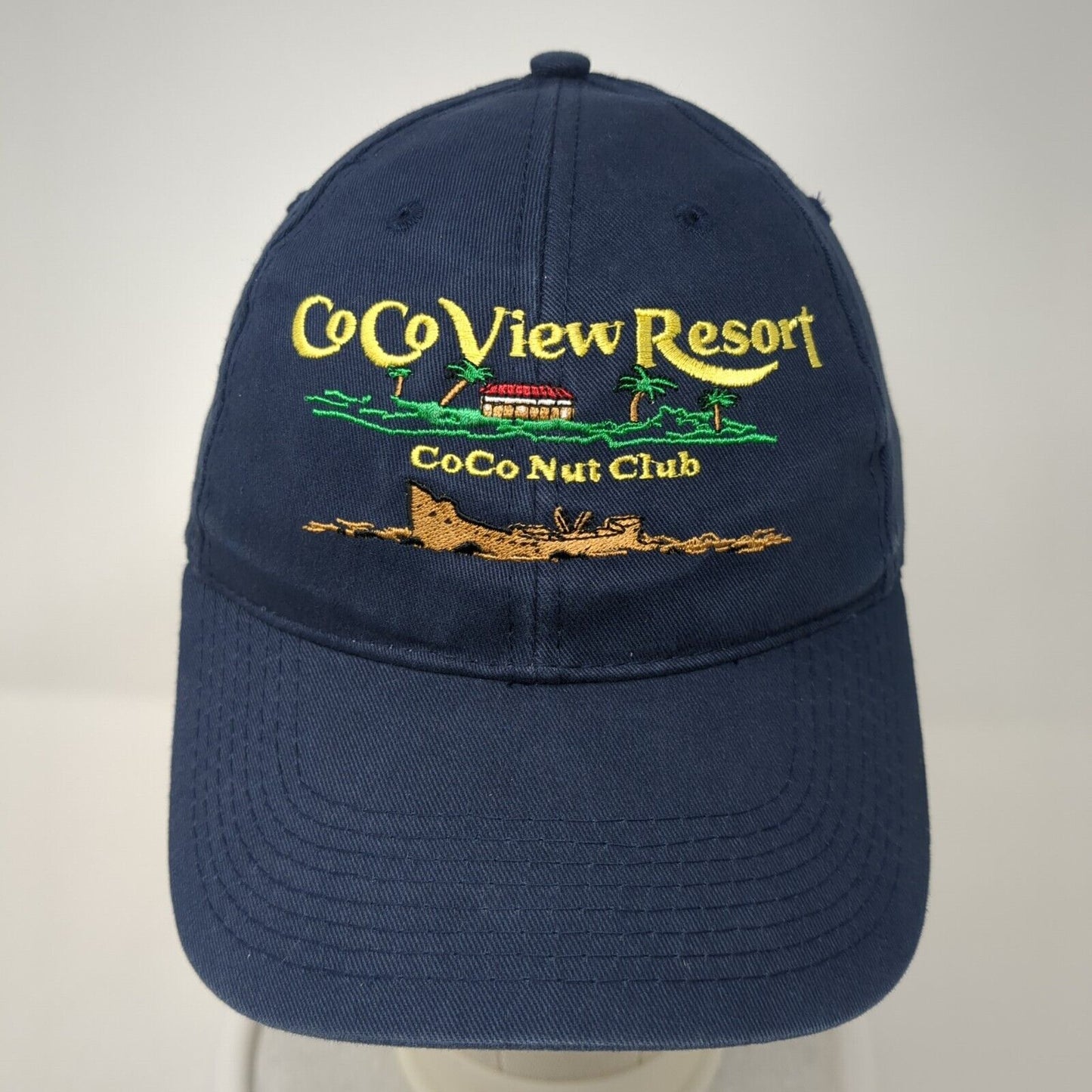 CoCo View Resort CoCo Nut Club Member Slideback Hat Blue OS Adjustable HTT