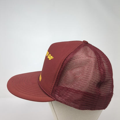 Gott's To Go Snapback Mesh Back Rope Trucker Hat Red One Size Nissin