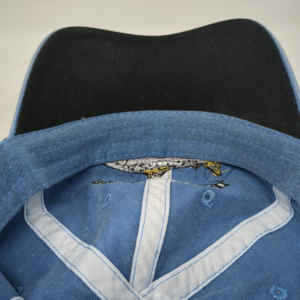 O'Keefe's Reef Baseball Cap Blue One Size Frankfort MI Fish Salmon Strapback Hat