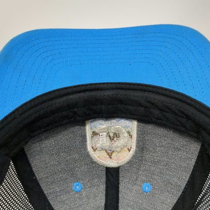 Richardson Trucker Hat Blue L Snapback Mesh Back Scenic D Patch Mountain Hat