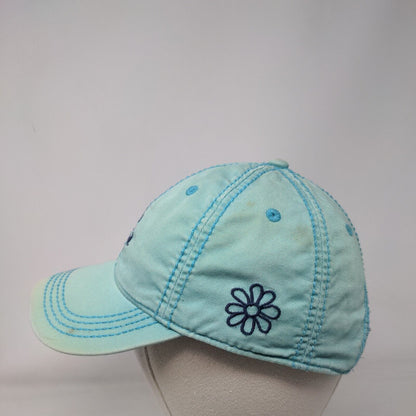Life Is Good Slideback Hat Greenish-Blue One Size Embroidered 6 Panel